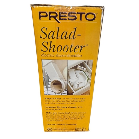Presto 02910 SaladShooter Electric Food Slicer Shredder - Pre-owned - GUC - Picture 13 of 13